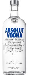 Absolut Vodka fles 1 ltr