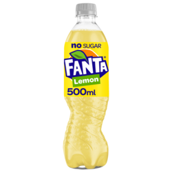 Fanta Lemon Zero PET tray 12x50 cl