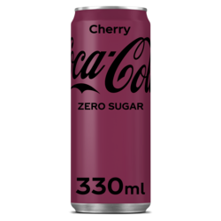 Coca Cola Cherry ZERO tray 24x33 cl