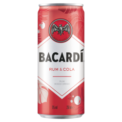 Bacardi & Cola tray 24x25 cl