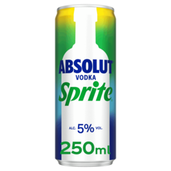Absolut & Sprite blik tray 12x25 cl